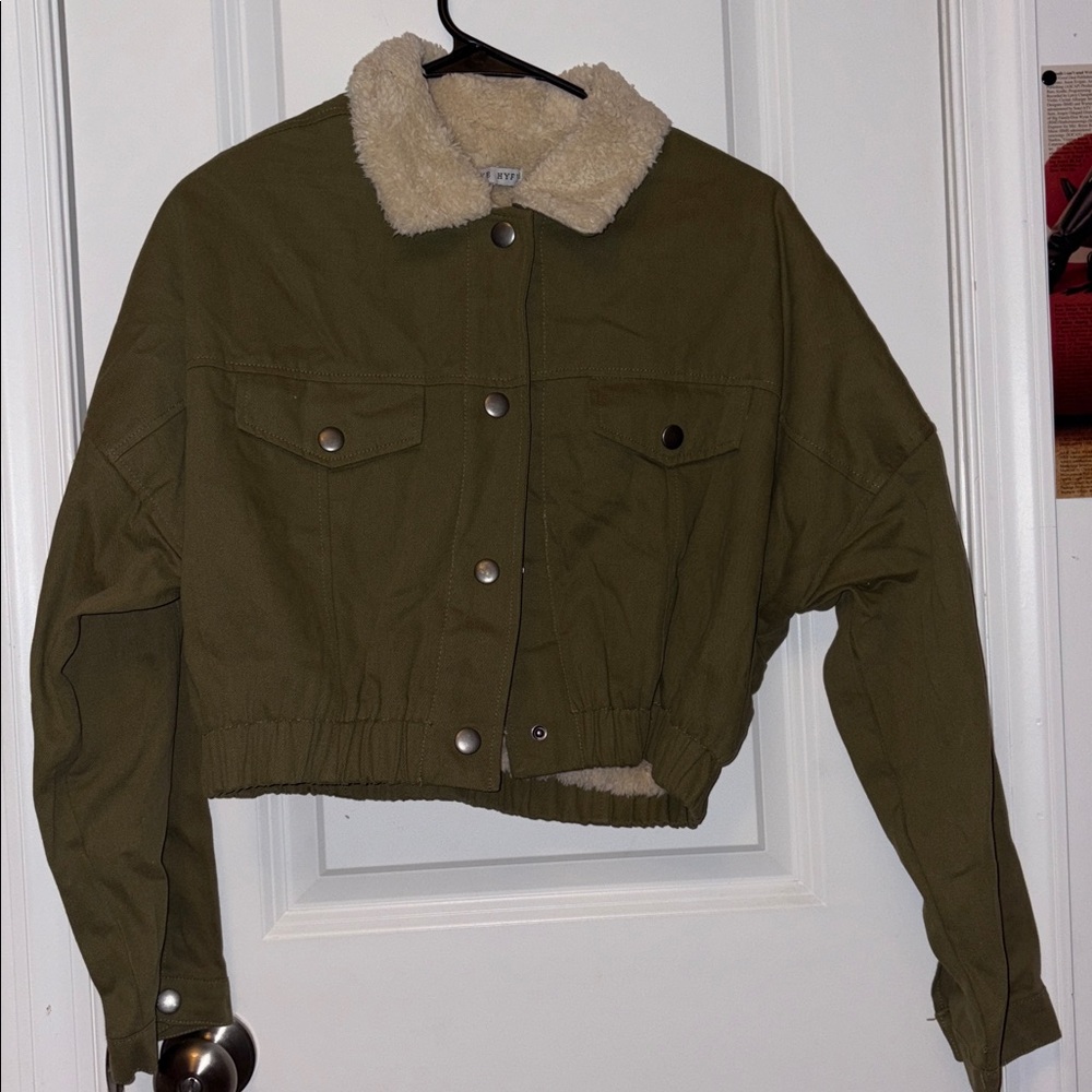 HYFVE Cream Sherpa Lined Jacket